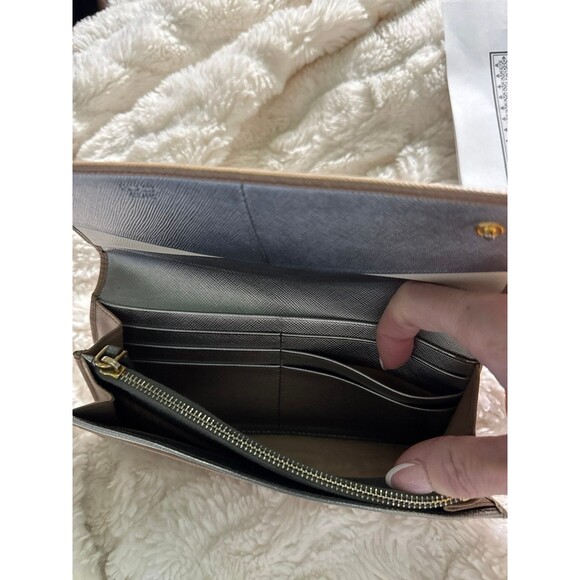 Prada Long Wallet Cream, silver & white with COA - Picture 4 of 10